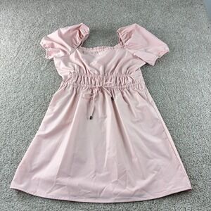 NWT LDT by Alex + Michael Roccin New Blush Puff Sleeve‎ Mini Dress Womens Size 6